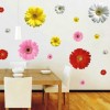 1 set of 4 Colors Daisy Flowers Wall Decal